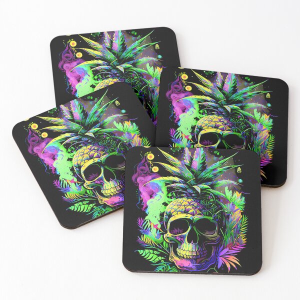 Item preview, Pineapple's Curse Tropical Skull  designed and sold by MindWave THC.