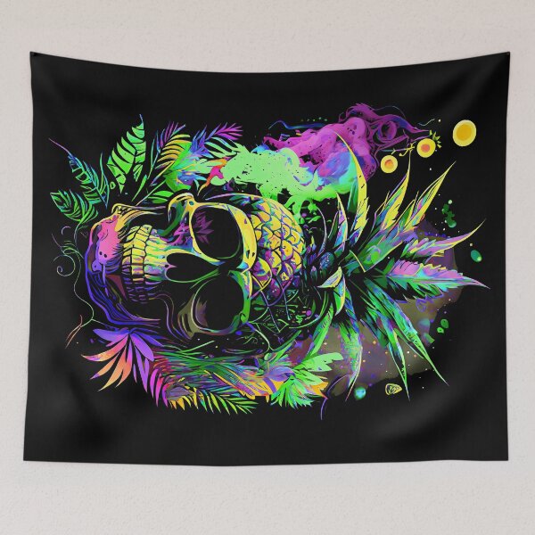 Item preview, Pineapple's Curse Tropical Skull  designed and sold by MindWave THC.