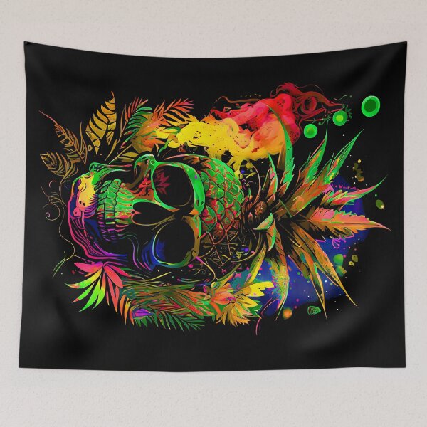 Item preview, Pineapple's Curse Tropical Skull  designed and sold by MindWave THC.