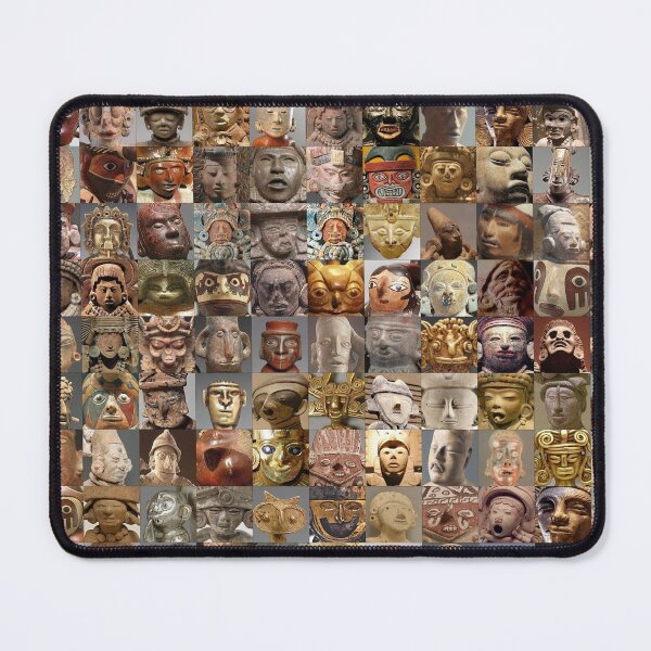 Item preview, Pre-Columbian Faces designed and sold by Montage-Madness.