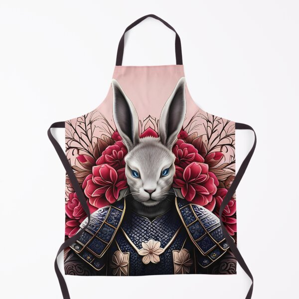 Item preview, Edo-era samurai rabbit portrait designed and sold by ZarliaShop.