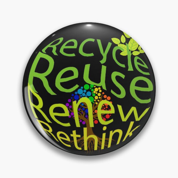 Item preview, Recycle reuse renew rethink, designed and sold by PODgraphics.