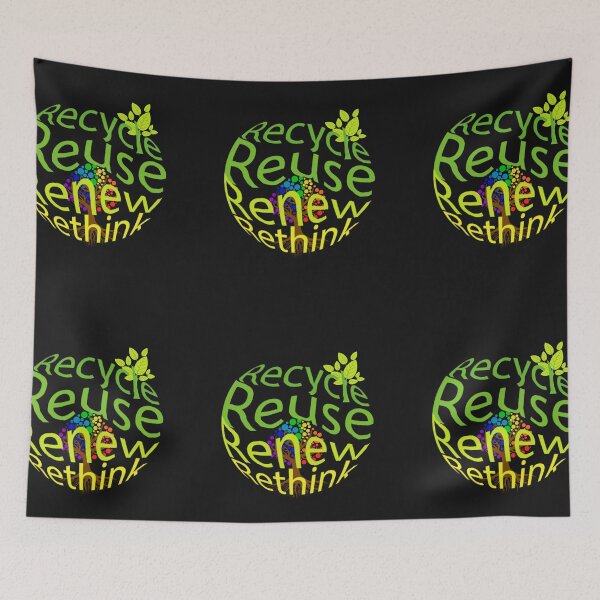 Item preview, Recycle reuse renew rethink, designed and sold by PODgraphics.