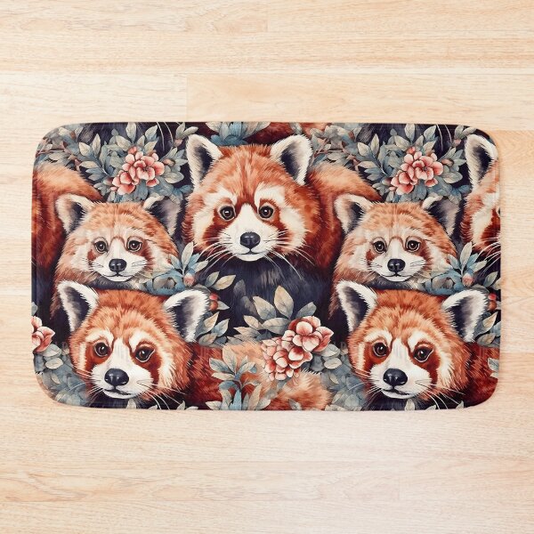 Item preview, Cute Red Pandas Fantastic Animals Retro Watercolor Pattern designed and sold by SecretDicer.