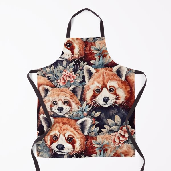 Item preview, Cute Red Pandas Fantastic Animals Retro Watercolor Pattern designed and sold by SecretDicer.