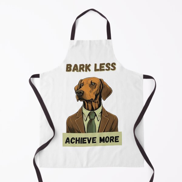 Item preview, Bark Less and Achieve More with this Inspiring Dog Art Print designed and sold by GiveMeMood.