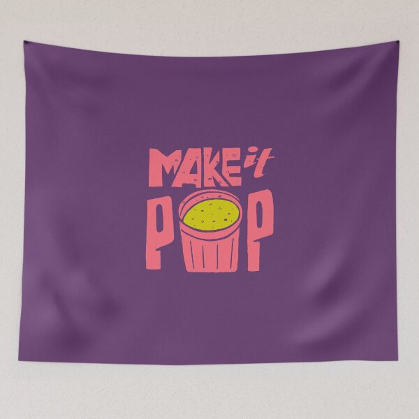 Item preview, Make it pop - grungy hand lettering slogan (strawberry sorbet flavour)  designed and sold by 4personnen.
