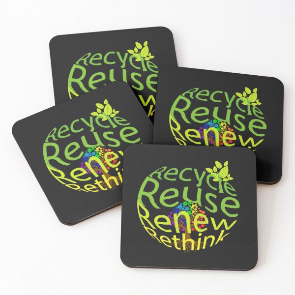 Item preview, Recycle reuse renew rethink, designed and sold by PODgraphics.