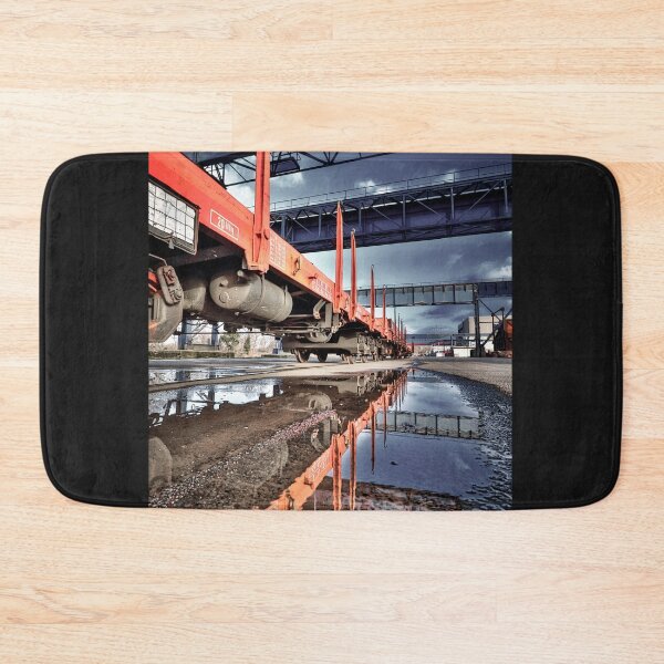 Item preview, Zug im Hafen - Train in port - Industrie im Ruhrgebiet - Industry in the Ruhr designed and sold by Ruhrpottpicture.