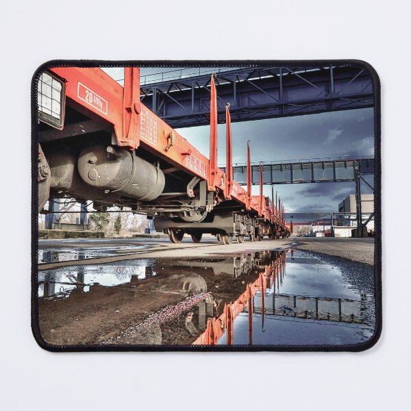 Item preview, Zug im Hafen - Train in port - Industrie im Ruhrgebiet - Industry in the Ruhr designed and sold by Ruhrpottpicture.