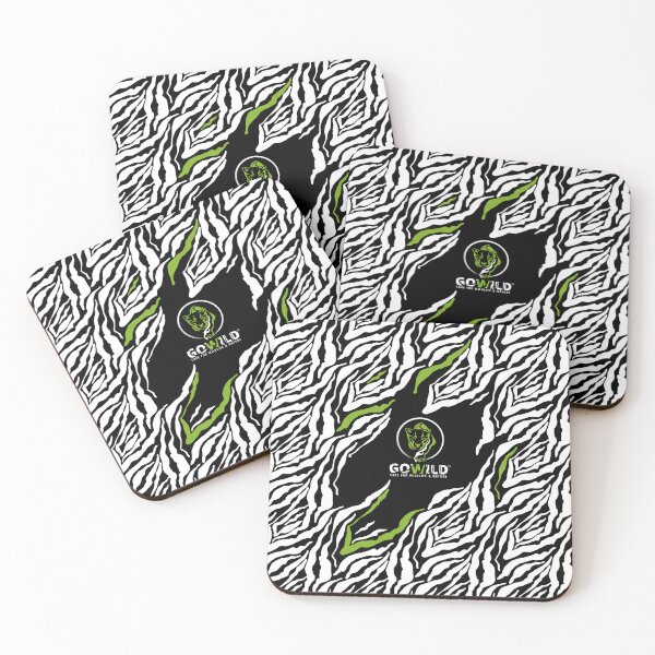 Item preview, GOWILD Seamless Zebra Panther / Cougar Design Care for Nature designed and sold by GOWILDstyle.