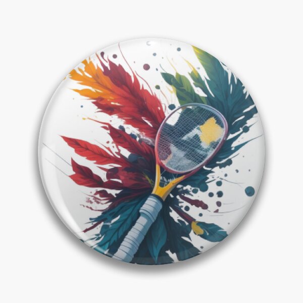 Item preview, Watercolor of Badminton Racket designed and sold by DropTShop.
