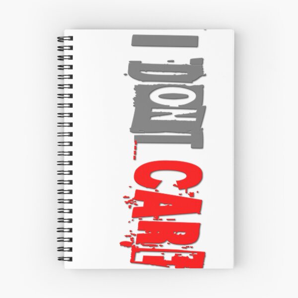 Item preview, I DON'T CARE TEXT COLOR designed and sold by PsychoLifestyle.