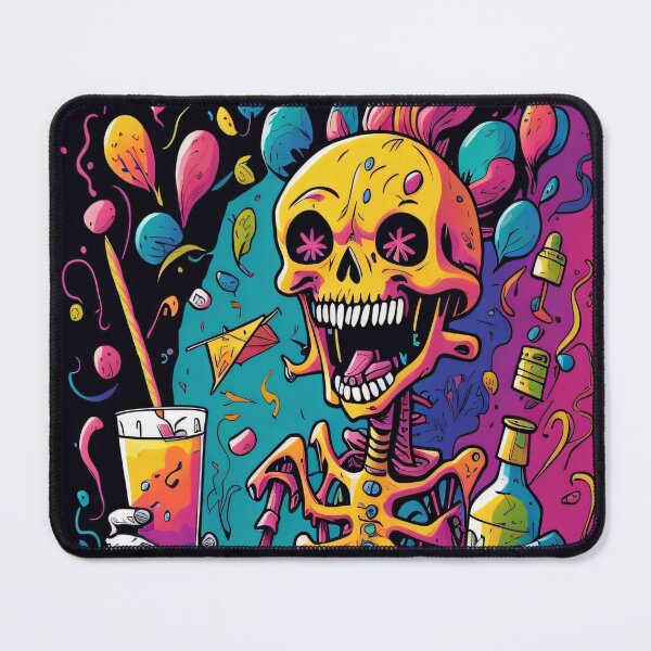 Item preview, Funky party skeleton designed and sold by shadowartsss.