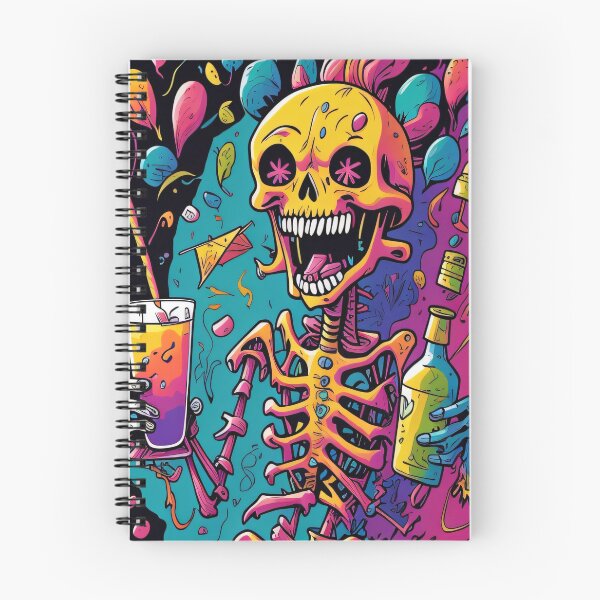 Item preview, Funky party skeleton designed and sold by shadowartsss.