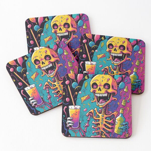 Item preview, Funky party skeleton designed and sold by shadowartsss.