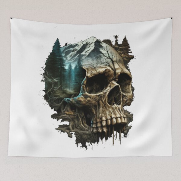 Item preview, Cráneo de senderismo designed and sold by AndSoWeWeep.
