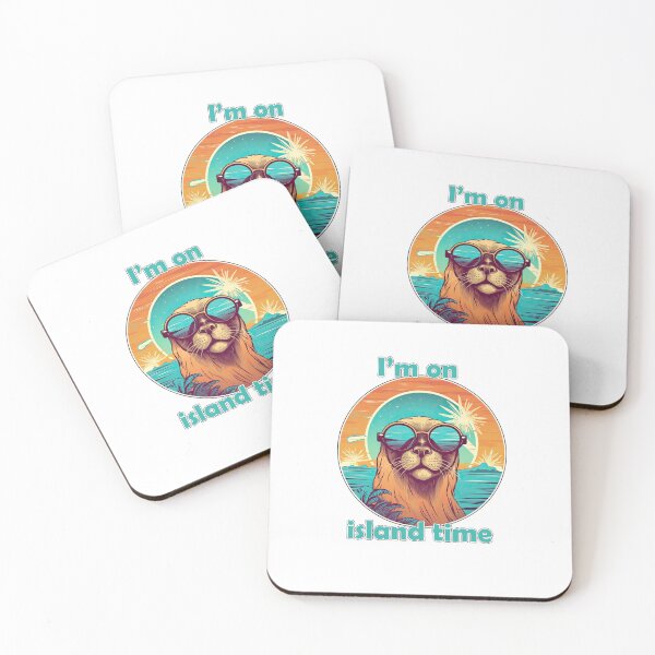 Item preview, I'm on island time. With an otter seal sea lion designed and sold by TeePulseMania.