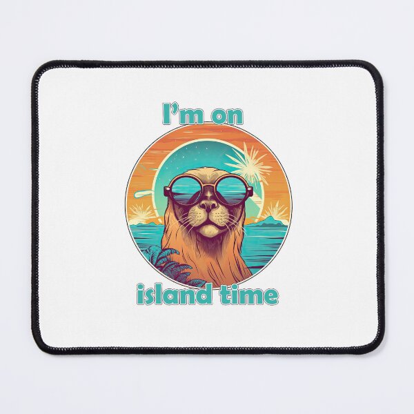 Item preview, I'm on island time. With an otter seal sea lion designed and sold by TeePulseMania.