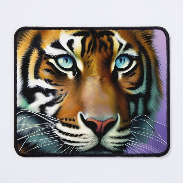 Artikelvorschau, Tigerportrait, pastos, Ai Generated Art entworfen und verkauft von ACC .
