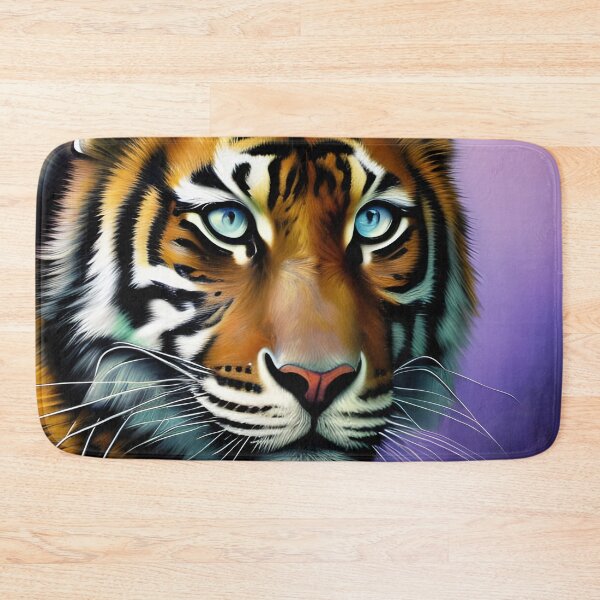Artikelvorschau, Tigerportrait, pastos, Ai Generated Art entworfen und verkauft von ACC .