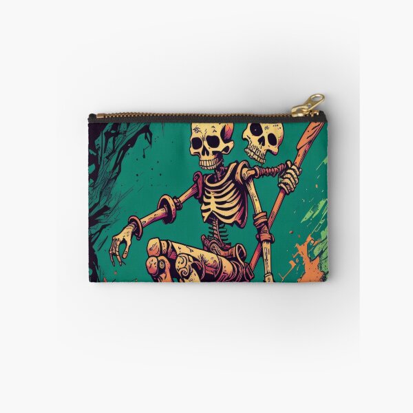 Item preview, Funky skeleton skateboarder designed and sold by shadowartsss.