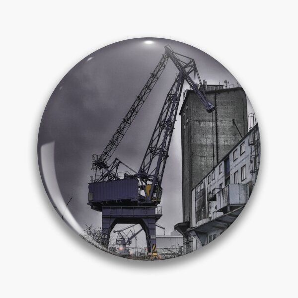 Item preview, Old crane in port designed and sold by Ruhrpottpicture.