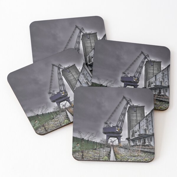 Item preview, Old crane in port designed and sold by Ruhrpottpicture.
