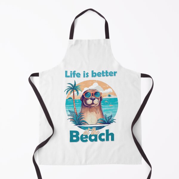 Item preview, Life is better at the Beach. Otter wearing sunglasses. designed and sold by TeePulseMania.