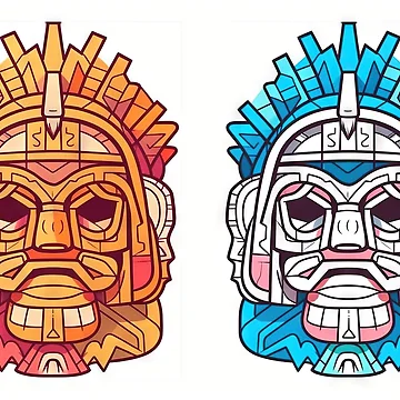 Artwork thumbnail, Mayan Mask Animation by FireScreen