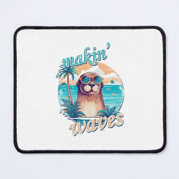 Item preview, Makin' waves with an otter wearing sunglasses designed and sold by TeePulseMania.