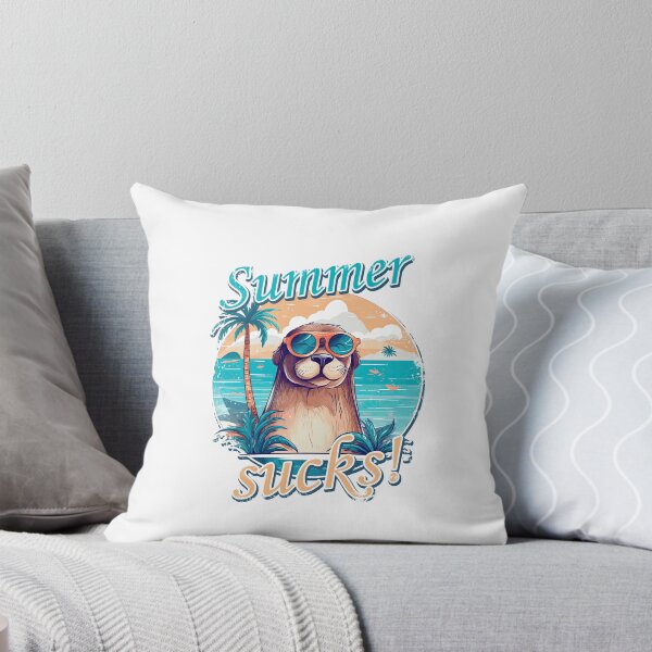 Item preview, Summer sucks Otter seal sea lion with sunglasses designed and sold by TeePulseMania.
