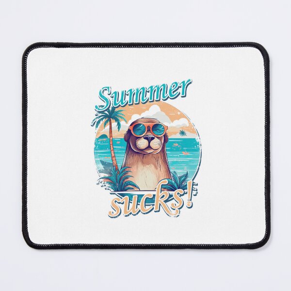 Item preview, Summer sucks Otter seal sea lion with sunglasses designed and sold by TeePulseMania.