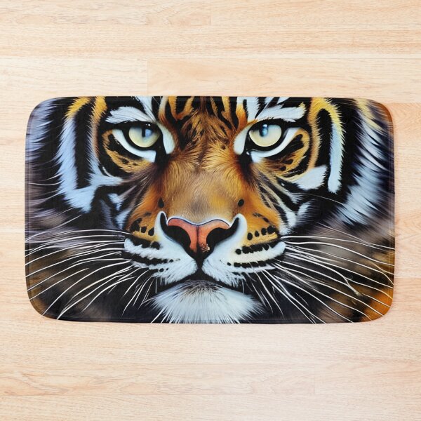 Artikelvorschau, Tigerportrait, pastos, Ai Generated Art entworfen und verkauft von ACC .
