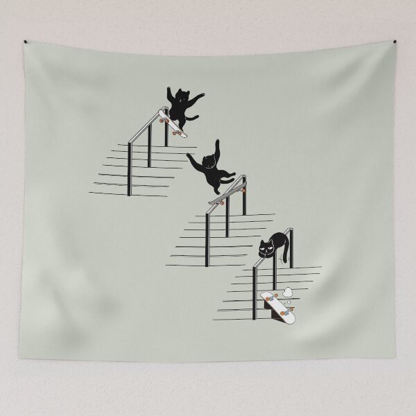 Item preview, Cat Skateboard Tricks #Noseslide designed and sold by bignosework.