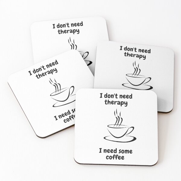 Item preview, I don't need therapy. I need some coffee designed and sold by Tw1nsAIArt.