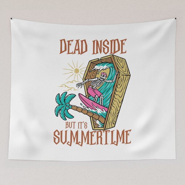 Item preview, Dead Inside But It's Summertime - Funny Retro Summer designed and sold by printify.