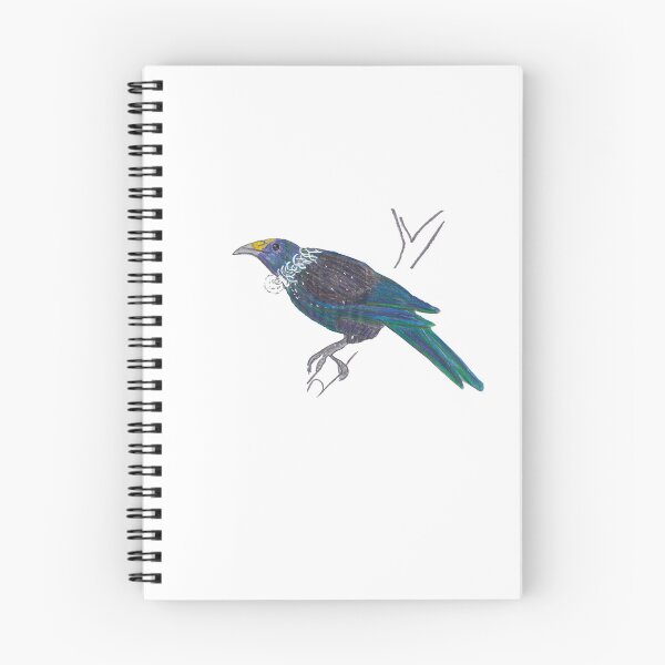 Item preview, The Tui lives in New Zealand and can not only sing, but also click and snarl. designed and sold by pizziberlin.