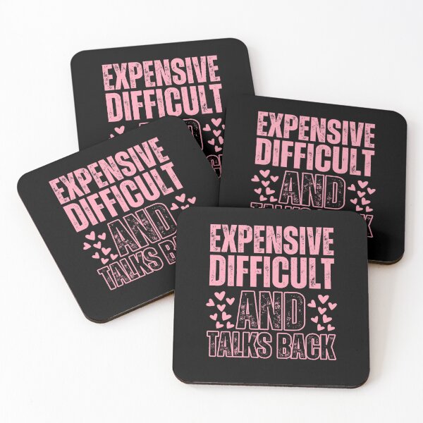 Item preview, Expensive, difficult and talks back with hearts designed and sold by Drzamag.