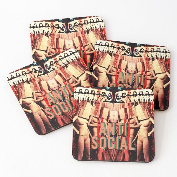 Item preview, anti social - original collage designed and sold by weirdove.
