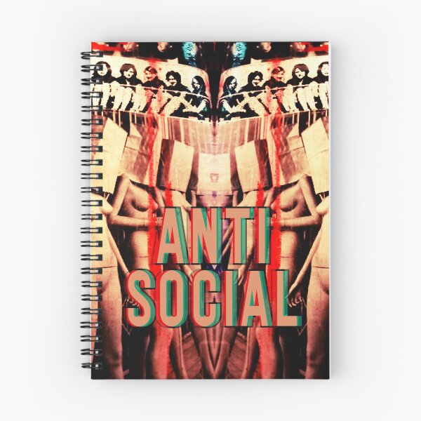 Item preview, anti social - original collage designed and sold by weirdove.