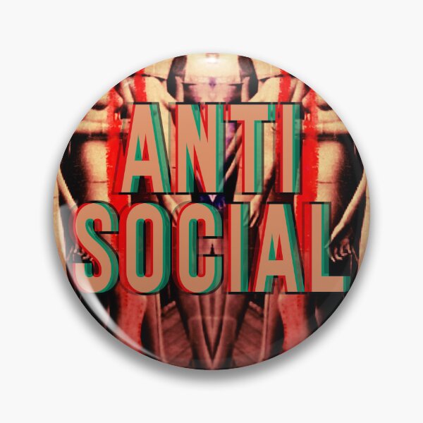 Item preview, anti social - original collage designed and sold by weirdove.