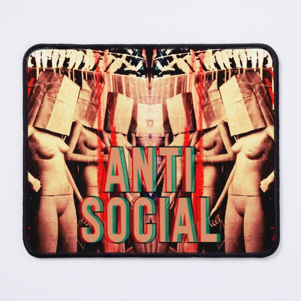 Item preview, anti social - original collage designed and sold by weirdove.