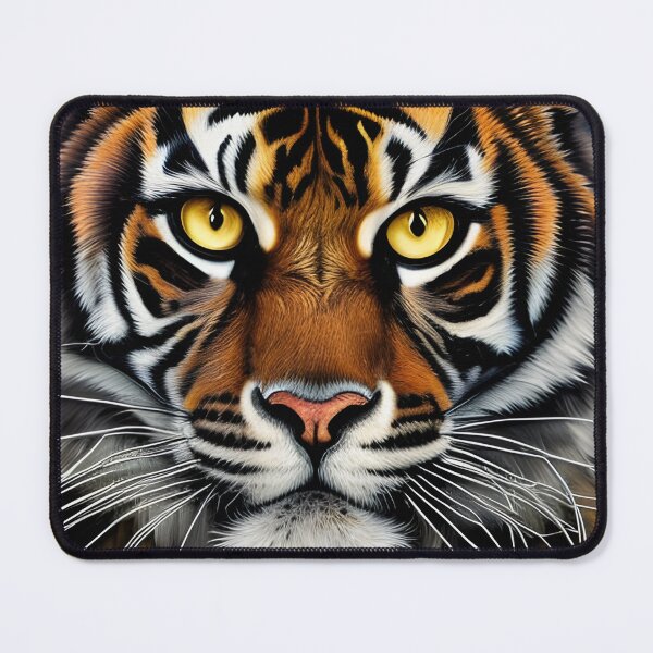 Artikelvorschau, Tigerportrait, pastos, Ai Generated Art entworfen und verkauft von ACC .