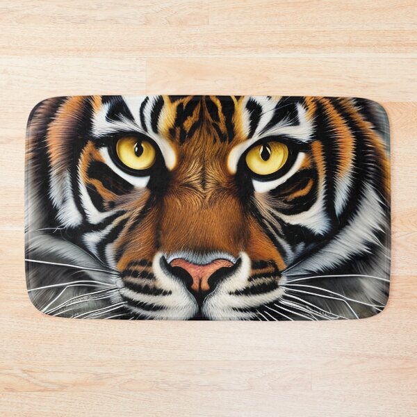Artikelvorschau, Tigerportrait, pastos, Ai Generated Art entworfen und verkauft von ACC .