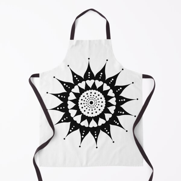 Item preview, Mandala Sunflower - Black and White designed and sold by Michelle Pakron.
