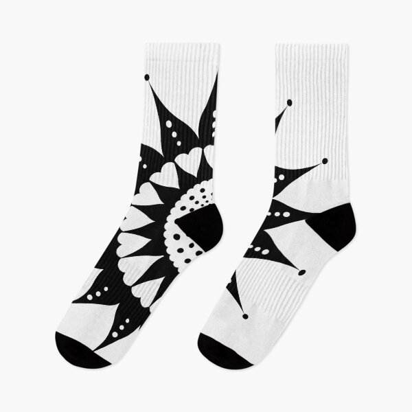 Item preview, Mandala Sunflower - Black and White designed and sold by Michelle Pakron.