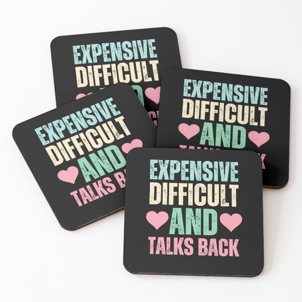 Item preview, Expensive, difficult and talks back with hearts designed and sold by Drzamag.