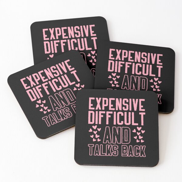 Item preview, Expensive, difficult and talks back with hearts designed and sold by Drzamag.