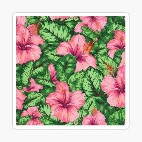 Floral Seamless Pattern With Plumeria And Hibiscus Hawaiian Shirt